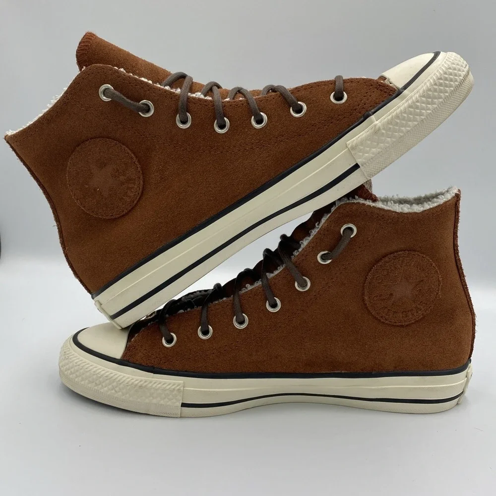 Converse Chuck Taylor All Star High Top Women's 7 Cinnamon Brown Suede Shoes